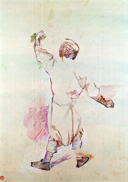 Henri de Toulouse-Lautrec, The Back of a Man in a Long Shirt, 1888 (oil on wood)