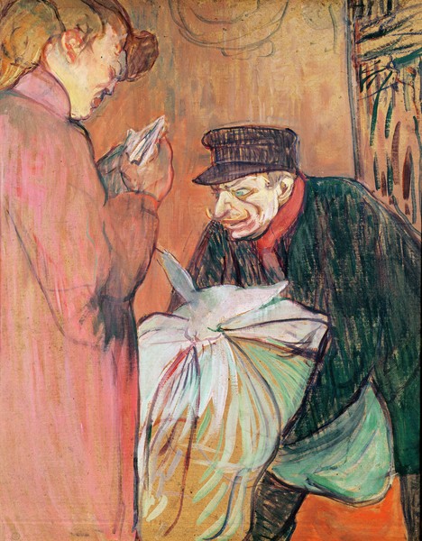 Henri de Toulouse-Lautrec, The Laundry of the House, 1894 (oil on card)