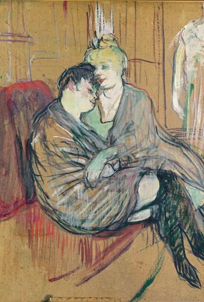 Henri de Toulouse-Lautrec, The Two Friends, 1894 (oil on card)