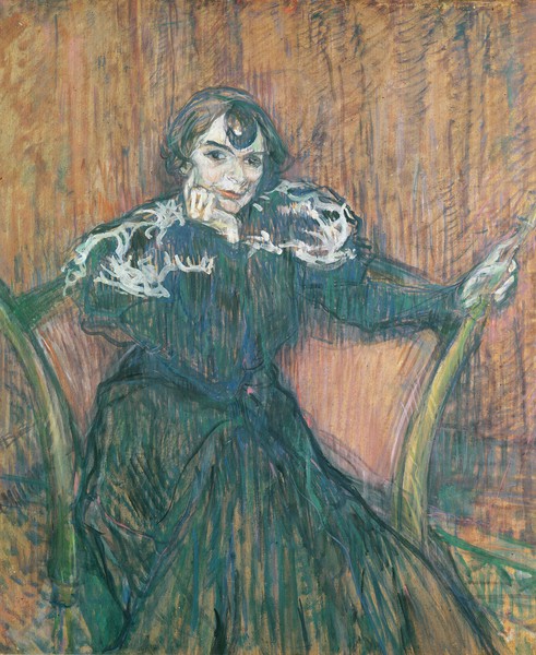 Henri de Toulouse-Lautrec, Madame Berthe Bady, 1897 (oil on card)