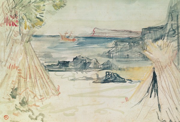 Henri de Toulouse-Lautrec, Paul and Virginie, 1896 (watercolour and pencil on paper)