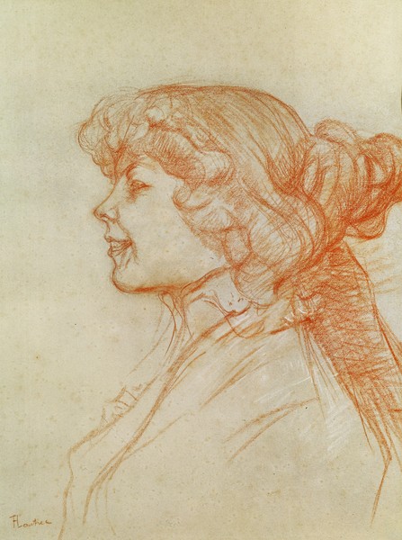 Henri de Toulouse-Lautrec, The English Girl at the Star in Le Havre, 1899 (crayon on paper)