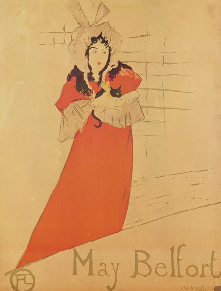 Henri de Toulouse-Lautrec, May Belfort (poster), 1895 (colour lithograph)