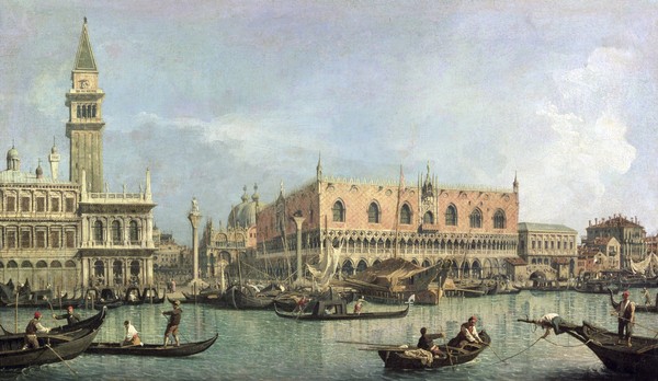 Canaletto, The Molo and the Piazzetta San Marco, Venice (oil on canvas)