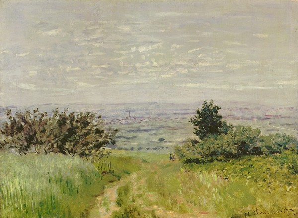Claude Monet, Landscape, Full View of Argenteuil (Hills of Sannois), 1872 (oil on canvas)