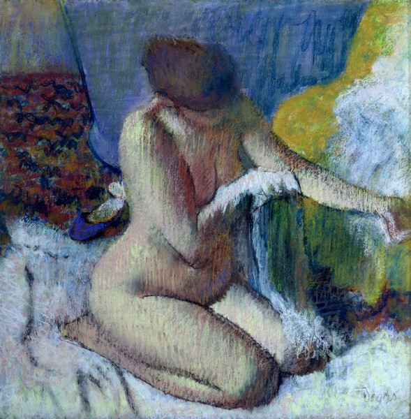 Edgar Degas, After the Bath, 1895 (pastel on mounted paper)