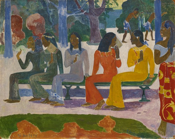 Paul Gauguin, Ta Matete (We Shall Not Go to Market Today) 1892 (gouache on canvas)