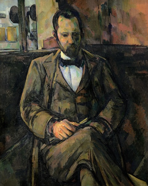 Paul Cézanne, Portrait of Ambroise Vollard, 1899 (oil on canvas)