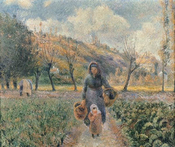 Camille Pissarro, In the Garden (oil on canvas)