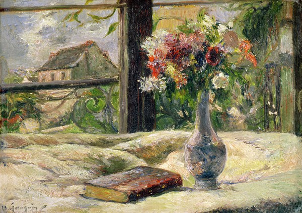 Paul Gauguin, Vase of Flowers (oil on canvas)