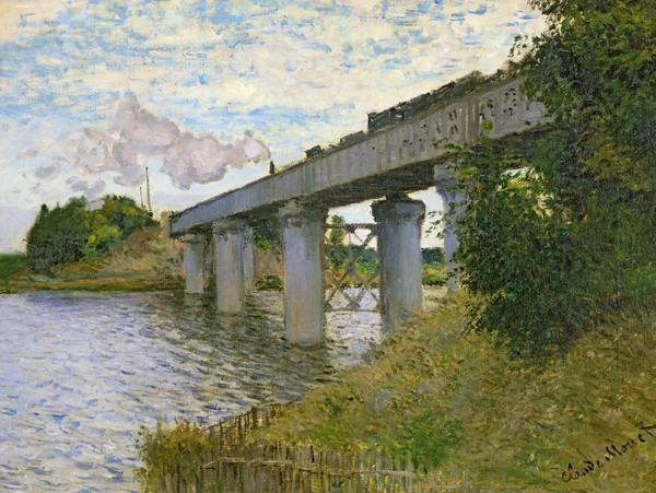 Claude Monet, The Railway Bridge at Argenteuil, 1874 (oil on canvas)