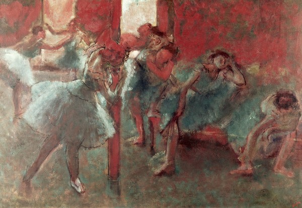 Edgar Degas, Dancers at Rehearsal, 1895-98 (pastel on paper)