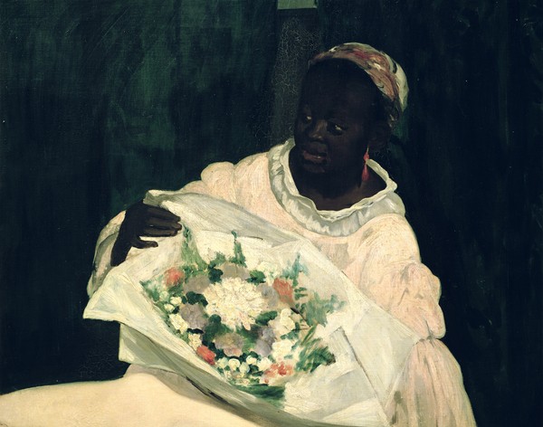 Edouard Manet, Olympia, detail of the black servant, 1863 (oil on canvas)