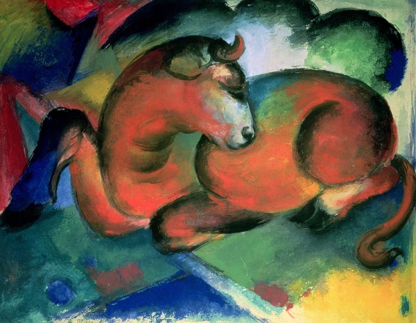 Franz Marc, The Red Bull, 1912 (oil on canvas)