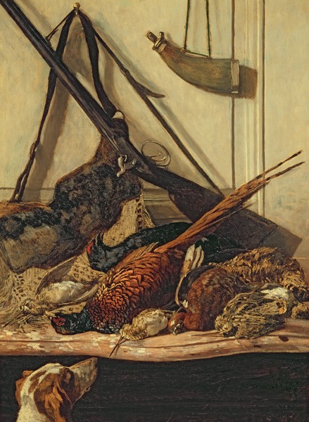 Claude Monet, Hunting Trophies, 1862 (oil on canvas)