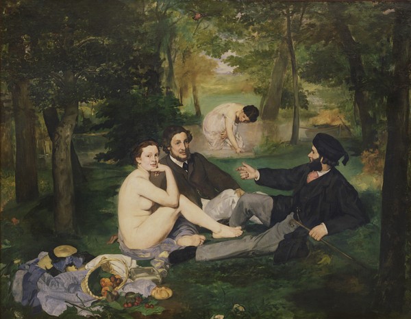 Edouard Manet, Dejeuner sur l'Herbe, 1863 (oil on canvas) (see also 65761)