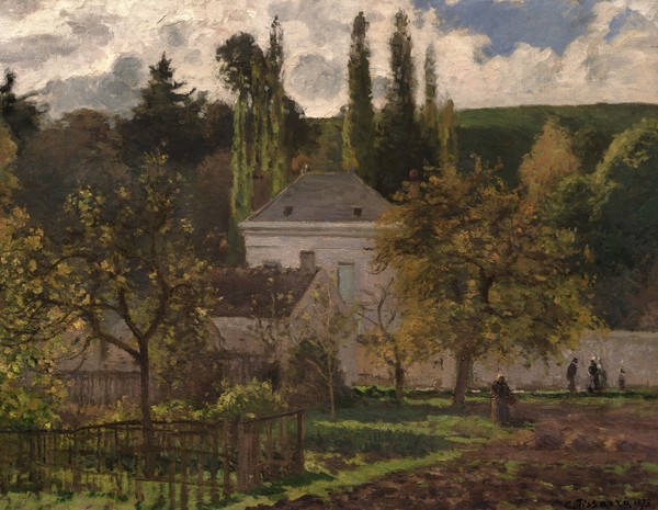 Camille Pissarro, House in the Hermitage, Pontoise, 1873 (oil on canvas)