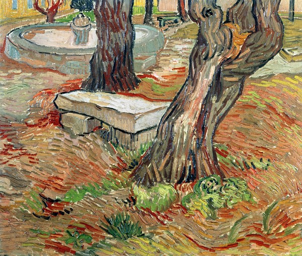 Vincent van Gogh, The Bench at Saint-Remy, 1889 (oil on canvas)