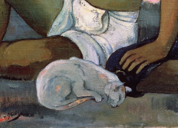 Paul Gauguin, Eiaha Ohipa or Tahitians in a Room, 1896 (oil on canvas) (detail of 47617)