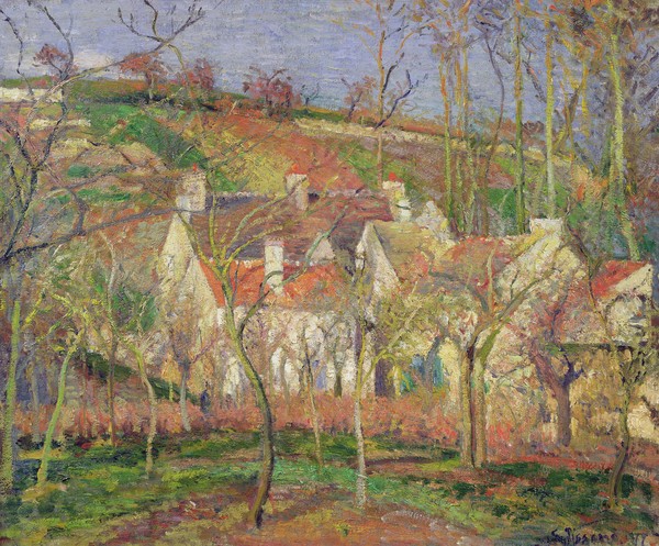 Camille Pissarro, The Red Roofs, or Corner of a Village, Winter, 1877 (oil on canvas)