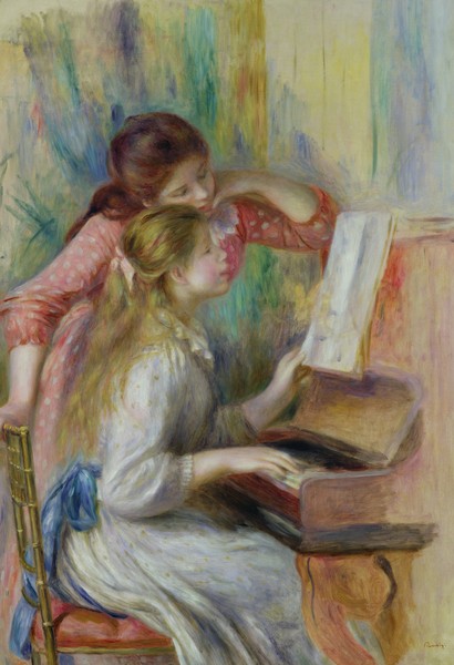 Pierre-Auguste Renoir, Young Girls at the Piano, c.1890 (oil on canvas)