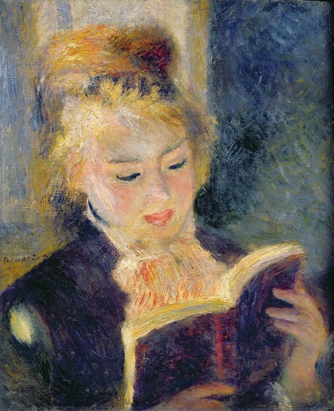 Pierre-Auguste Renoir, Girl Reading, 1874 (oil on canvas)