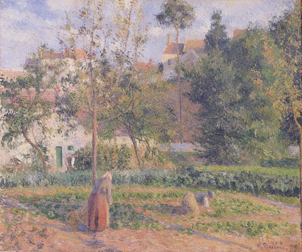 Camille Pissarro, Vegetable Garden at the Hermitage, Pontoise, 1879 (oil on canvas)