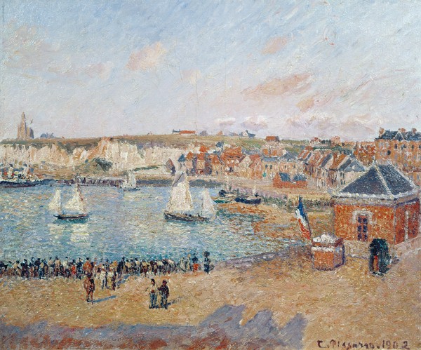 Camille Pissarro, The Outer Harbour at Dieppe, 1902 (oil on canvas)
