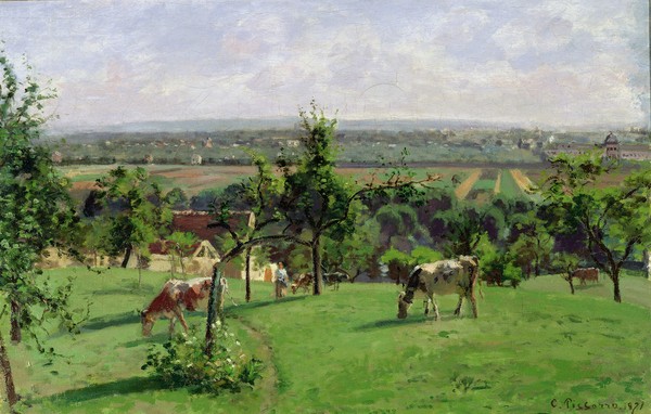 Camille Pissarro, Hillside of Vesinet, Yvelines, 1871 (oil on canvas)