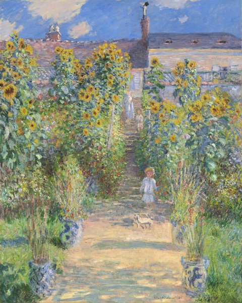 Claude Monet, The Artist's Garden at Vetheuil, 1880 (oil on canvas)
