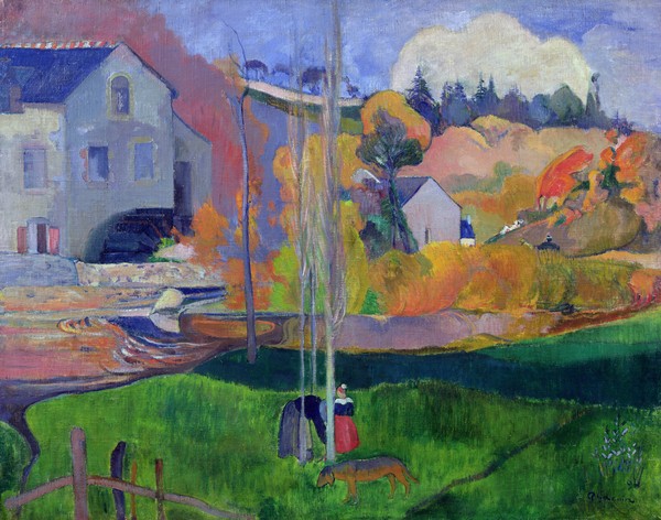 Paul Gauguin, Brittany Landscape: the David Mill, 1894 (oil on canvas)