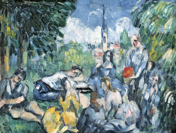 Paul Cézanne, Dejeuner sur l'herbe, 1876-77 (oil on canvas) (also see 287550)