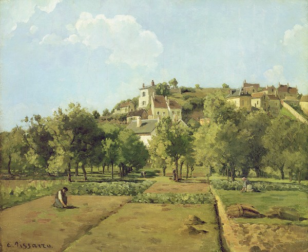 Camille Pissarro, Pontoise, or The Gardens of the Hermitage, Pontoise, 1867 (oil on canvas)