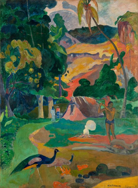 Paul Gauguin, Matamoe or, Landscape with Peacocks, 1892 (oil on canvas)