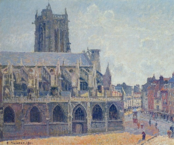 Camille Pissarro, The Church of St Jacques in Dieppe, 1901 (oil on canvas)