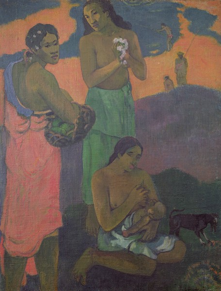 Paul Gauguin, Maternity, or Three Women on the Seashore, 1899 (oil on canvas)