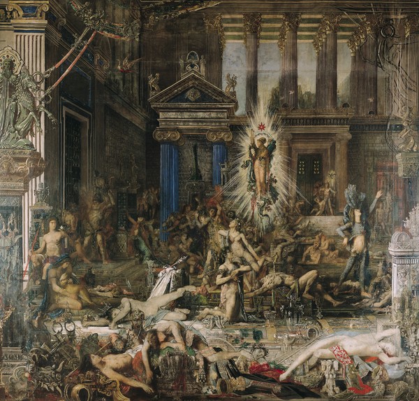 Gustave Moreau, Les Pretendants, 1862-98 (oil on canvas)