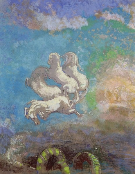 Odilon Redon, The Chariot of Apollo, c.1905-14 (oil and pastel on canvas)