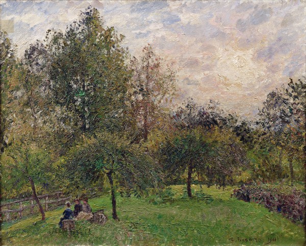 Camille Pissarro, Apple Trees and Poplars in the Setting Sun, 1901 (oil on canvas)