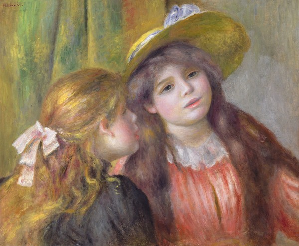 Pierre-Auguste Renoir, Portrait of Two Girls, c.1890-92 (oil on canvas)