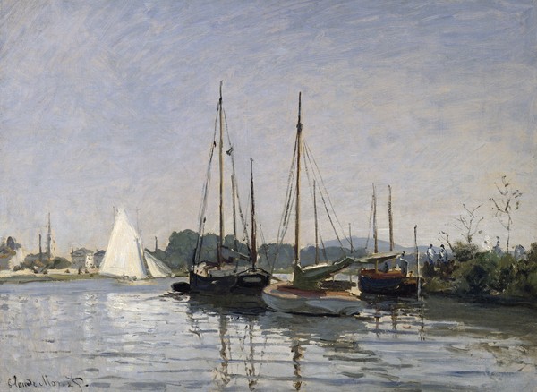 Claude Monet, Pleasure Boats, Argenteuil, c.1872-3 (oil on canvas)