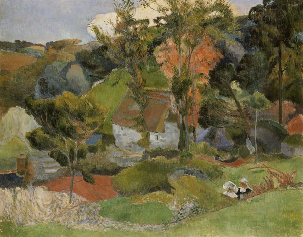 Paul Gauguin, Landscape at Pont Aven, 1888 (oil on canvas)