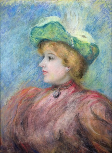 Pierre-Auguste Renoir, Portrait of Mademoiselle Dieterle (pastel on paper)