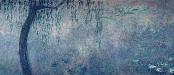Claude Monet, Waterlilies: Two Weeping Willows, left section, c.1915-26 (oil on canvas) (see also 75701-03)