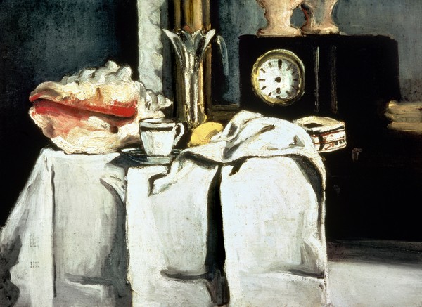Paul Cézanne, The Black Marble Clock, c.1870 (oil on canvas)