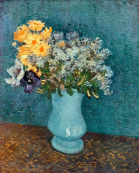 Vincent van Gogh, Vase of Flowers, 1887 (oil on canvas)