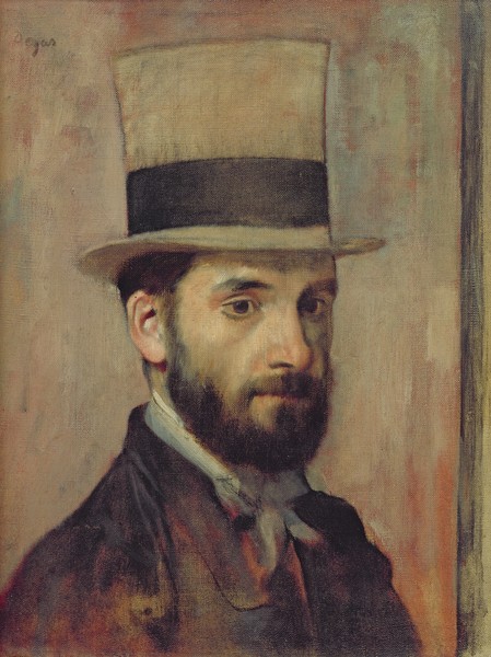 Edgar Degas, Portrait of Leon Bonnat (1833-1922) c.1863 (oil on canvas)