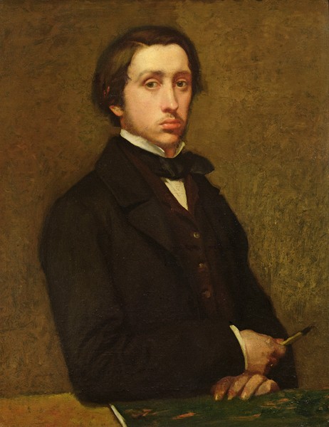 Edgar Degas, Self portrait, 1855 (oil on canvas)