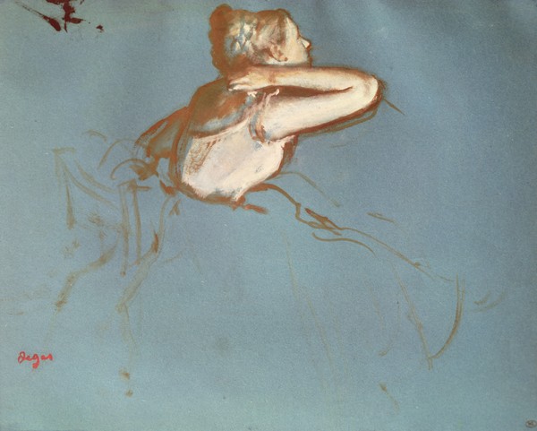 Edgar Degas, View of a Dancer's Profile, c.1899 (gouache and watercolour on paper)