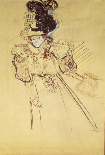 Henri de Toulouse-Lautrec, La Revue Blanche, 1895 (oil on card)